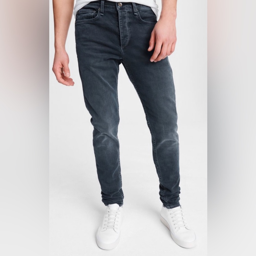 Rag & Bone Men’s Fit 1 Slim Jeans Size 31 Minna Blue Grey Gray Denim